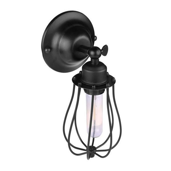 Industrial Drop let Cage Wall Lamp
