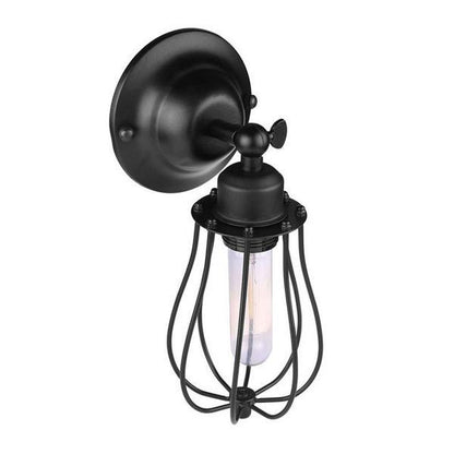 Industrial Drop let Cage Wall Lamp