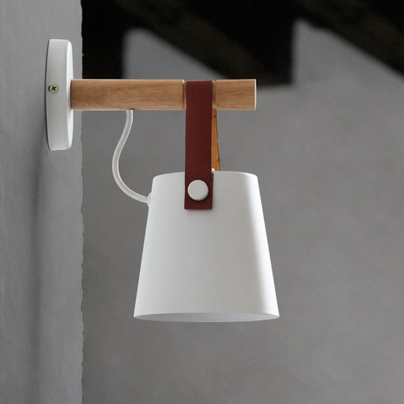 Wooden Hanging Wall Lamp