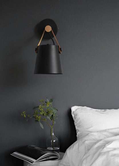 Wooden Hanging Wall Lamp