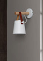 Wooden Hanging Wall Lamp