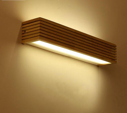 Modern Nordic Wooden Wall Lamp