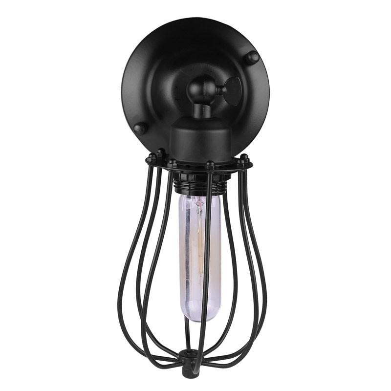 Industrial Drop let Cage Wall Lamp