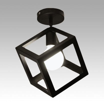 Modern Nordic Geometric Cube Hanging Lamp
